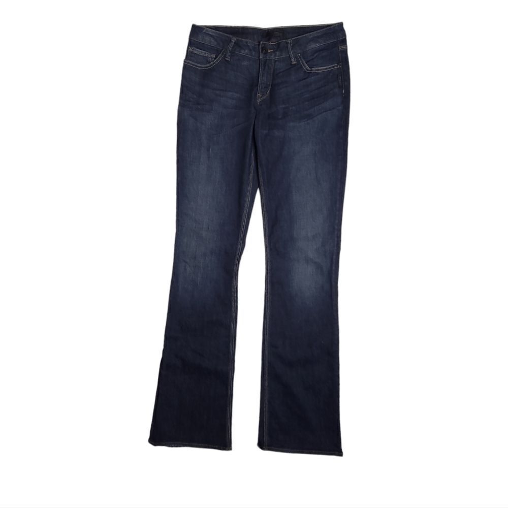 SILVER Y2K Serena dark wash low rise bootcut flare long length 30x33